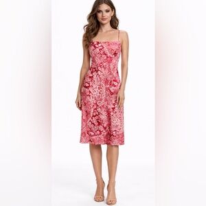 Vintage Frederick’s of Hollywood Red Slip Dress Y2K Romantic‎ Goth Bombshell